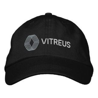 VITREUS Embroidered Basic Adjustable Cap | Black