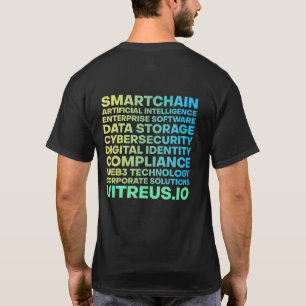 VITREUS Printed T-Shirt (Front & Back)   BLACK