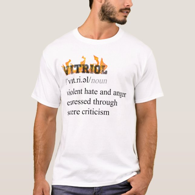 Vitriol, black text, large, nano 23 T-Shirt (Front)