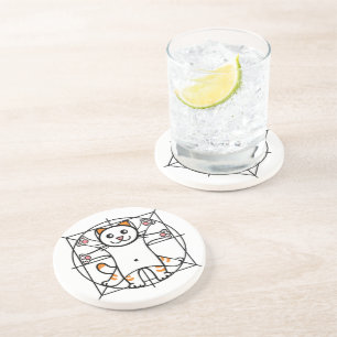 Vitruvian Cat Coaster