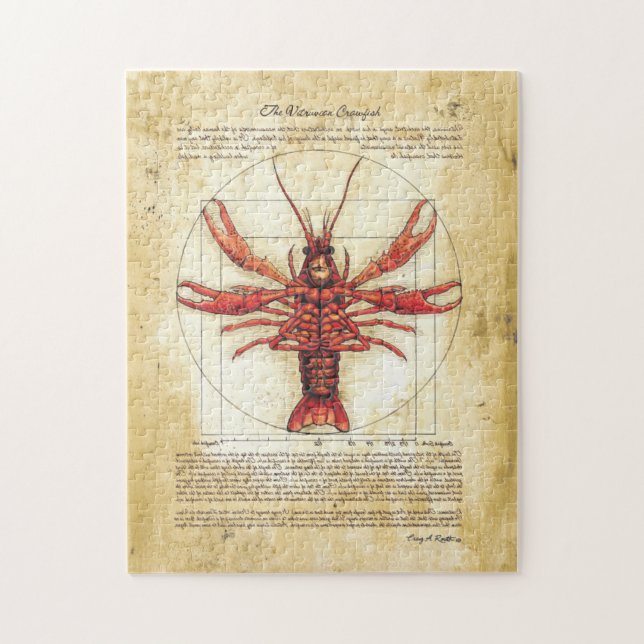 Vitruvian Crawfish Puzzle (Vertical)