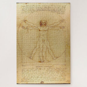 Vitruvian Man by Leonardo da Vinci (c. 1490) Jigsaw Puzzle
