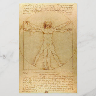 Vitruvian Man by Leonardo Da Vinci Flyer
