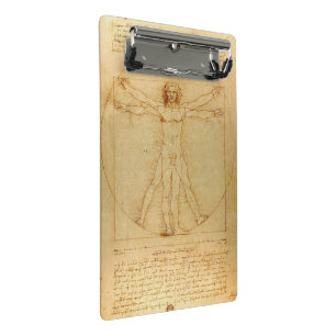 Vitruvian Man by Leonardo Da Vinci Mini Clipboard