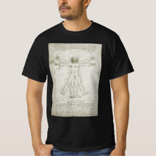 Vitruvian Man by Leonardo da Vinci T-Shirt