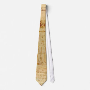 Vitruvian Man by Leonardo Da Vinci Tie