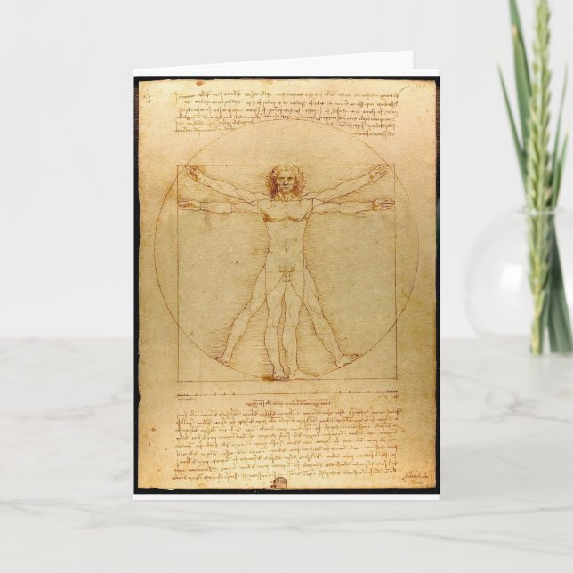 Vitruvian man. card (Front)