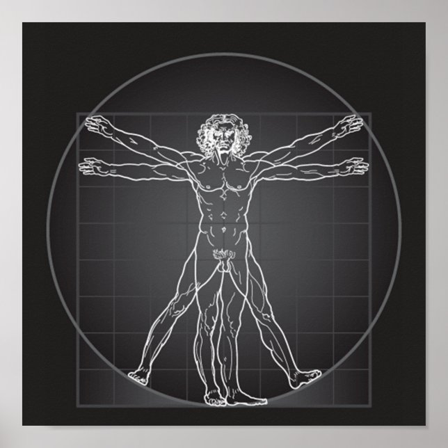 vitruvian man contempory poster FROM 14.95 (Front)