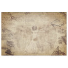 Vitruvian Man Furniture Decoupage Tissue