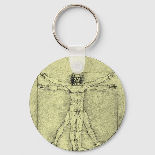 Vitruvian Man Key Ring (Front)