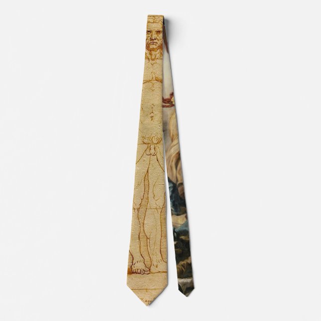 Vitruvian Man, Leonardo Da Vinci Tie (Front)