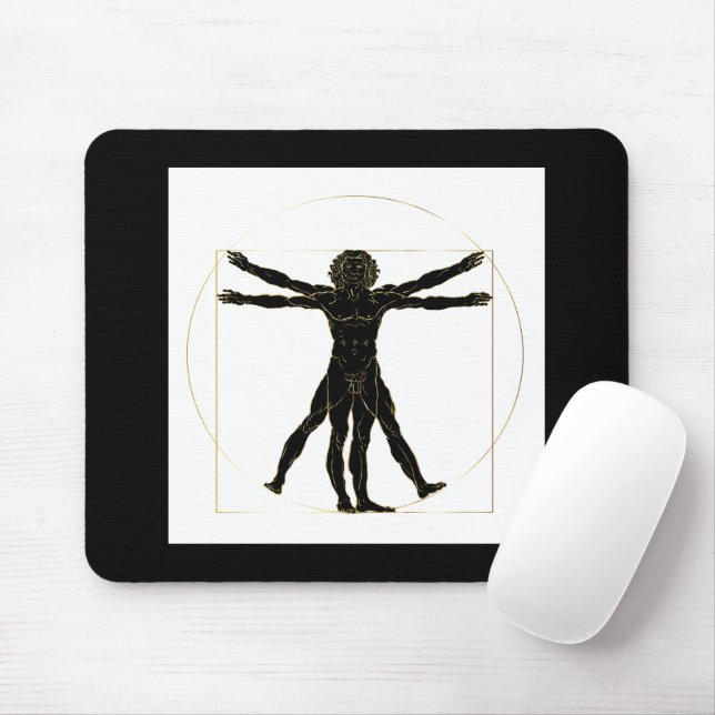 Vitruvian Man Mouse Pad (With Mouse)