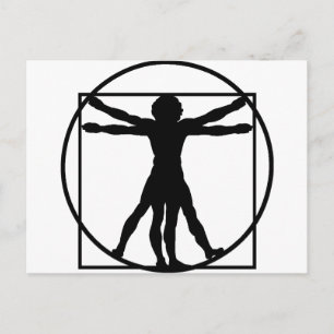 Vitruvian Man Postcard