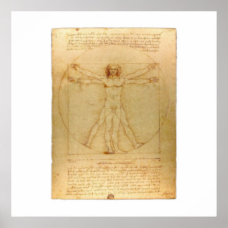 Vitruvian Man Poster