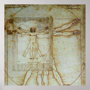 Vitruvian Man Poster