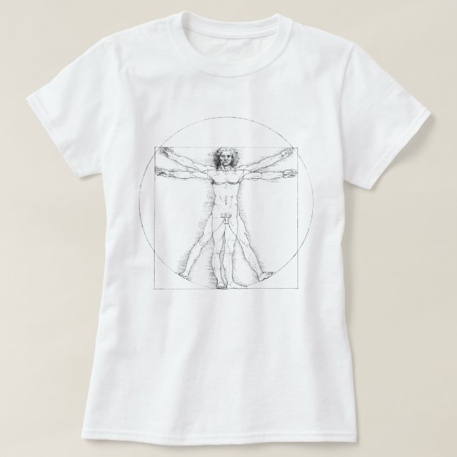 Vitruvian Man T-Shirt (Design Front)