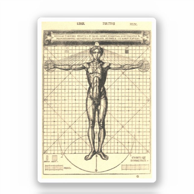 Vitruvian Man (Vitruvius: De architectura) (Front)