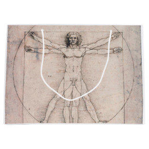 Vitruvian ManVitruvian Man, Leonardo da Vinci Large Gift Bag