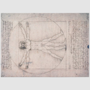 Vitruvian ManVitruvian Man, Leonardo da Vinci Tissue Paper