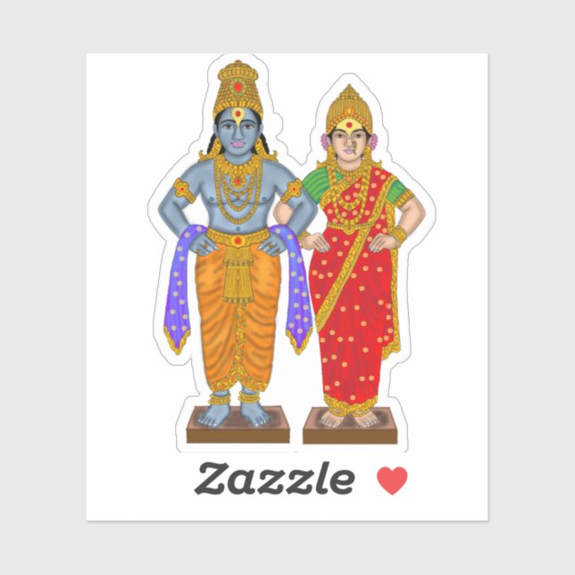 Vitthal Rukmini Sticker (Sheet)