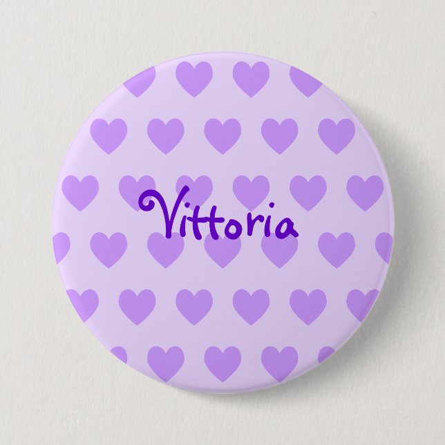 Vittoria in Purple 7.5 Cm Round Badge (Front)