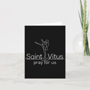 Vitus Catholic Patron Saint Of Dancing Ballet Girl Card