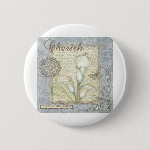 VIV21 Word 2 Cherish.tif 6 Cm Round Badge