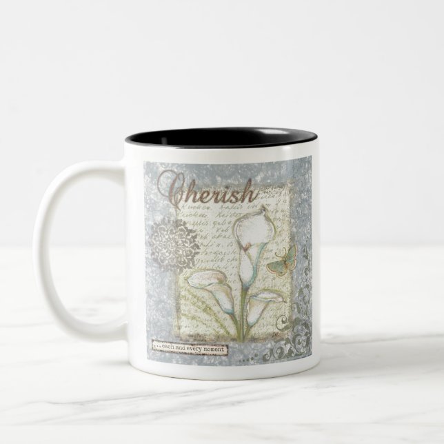 VIV21 Word 2 Cherish.tif Two-Tone Coffee Mug (Left)