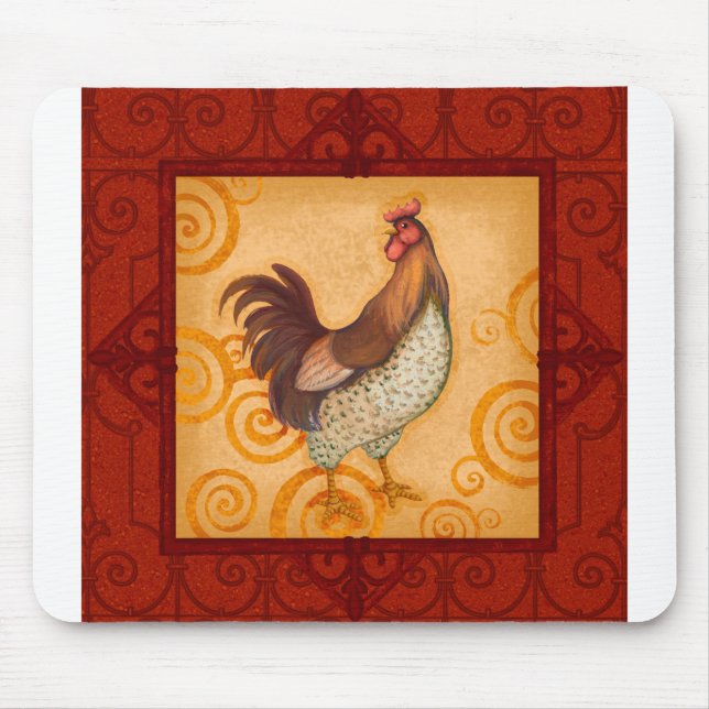 VIV56 Rooster 4.tif Mouse Pad (Front)