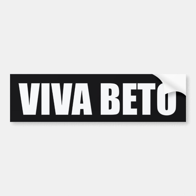 Viva Beto O'rourke President 2020 USA Election Bumper Sticker (Front)