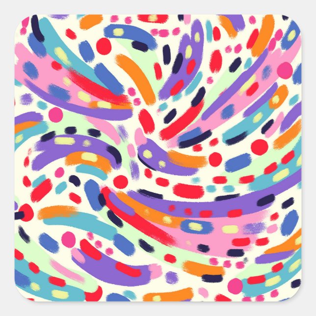 Viva Colours! Square Sticker (Front)