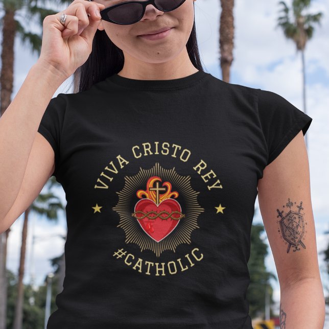 Viva Cristo Rey Catholic Cristeros Gift T-Shirt (Creator Uploaded)
