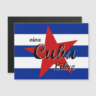 Viva Cuba Libre, Havana, Fidel Castro, Che Guevara Magnetic Invitation