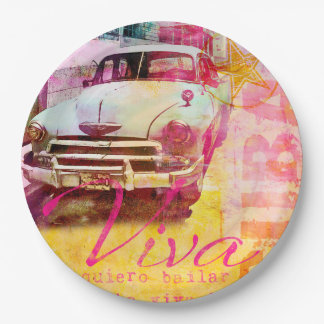 Viva Cuba Paper Plate