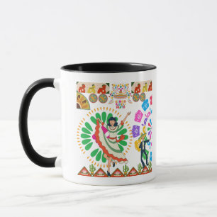 Viva Fiesta Dreams black & white Mug