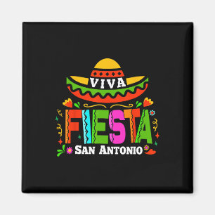 Viva Fiesta San Antonio Cinco De Mayo Sombrero Wom Magnet