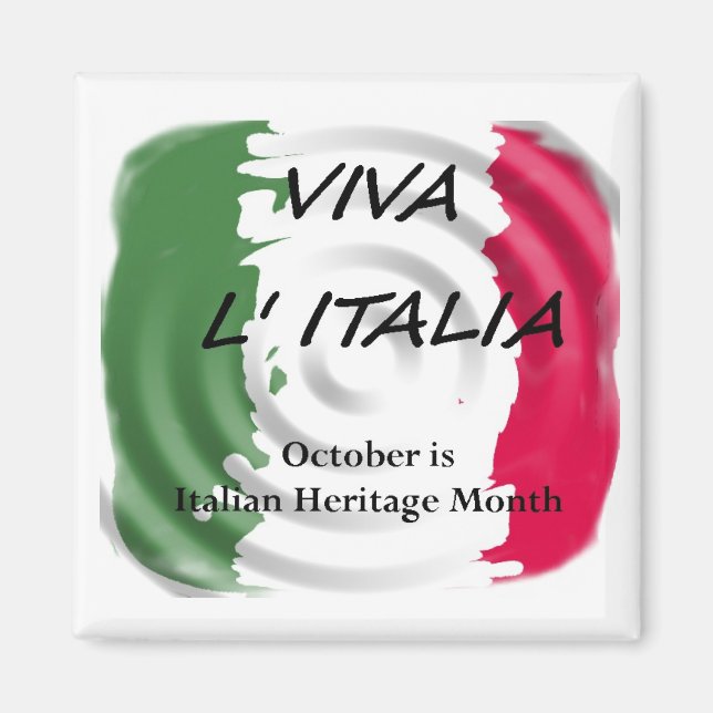 VIVA ITALIA Italian Heritage Magnet (Front)