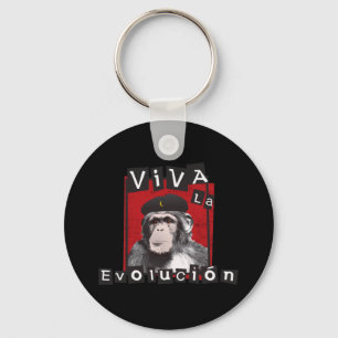 Viva la Evolucion Ape Key Ring