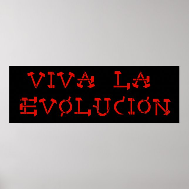 Viva La Evolucion Poster (Front)