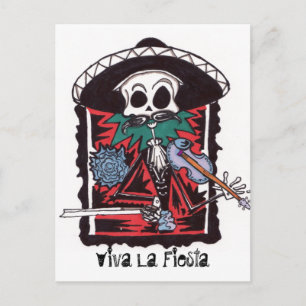 Viva La Fiestga Postcard