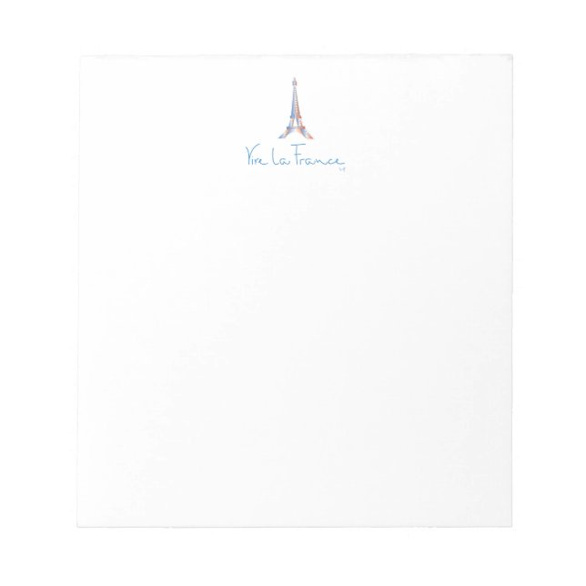 Viva La France French Notepad (Front)