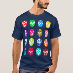 Viva La Lucha Libre Luchador Wrestling Masks T-Shirt