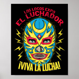 Viva La Lucha Mexico Black Women Cinco De Mayo Mex Poster
