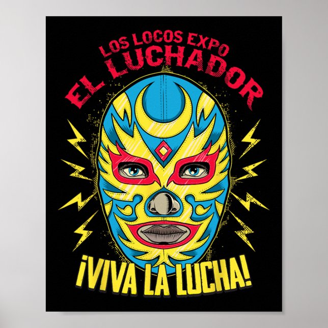 Viva La Lucha Mexico Black Women Cinco De Mayo Mex Poster (Front)