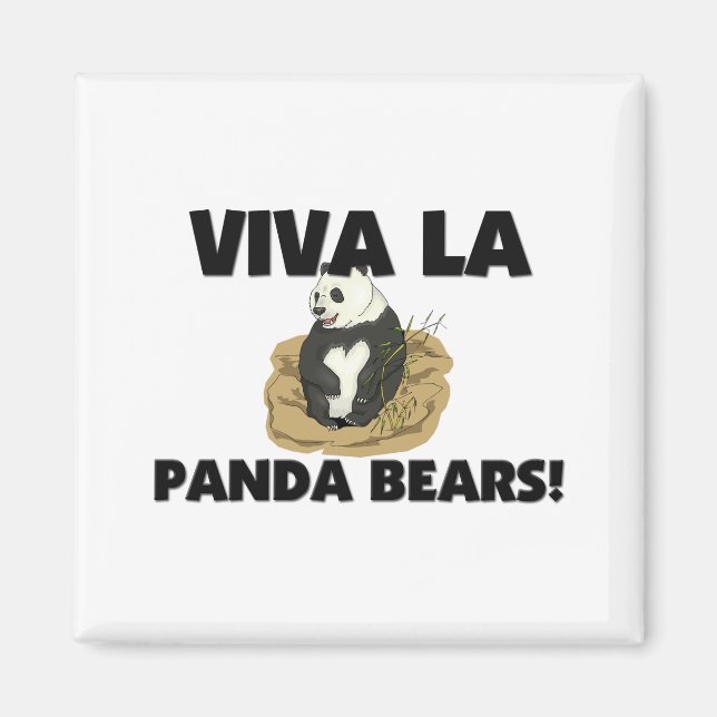 Viva La Panda Bears Magnet (Front)