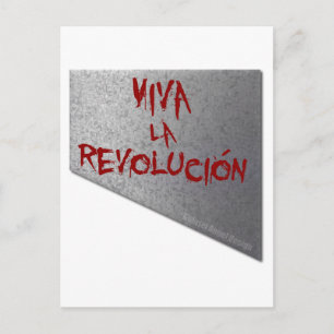 Viva la Revolucion Guillotine Postcard