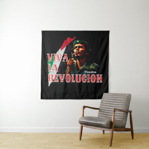 Viva La Revolucion Palestine Tapestry