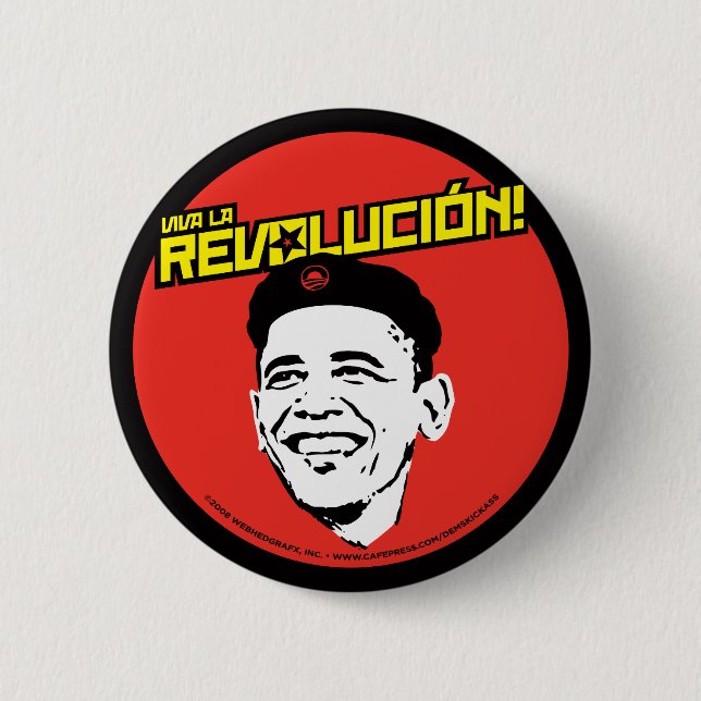 Viva La Revolucion! Round Button (Front)