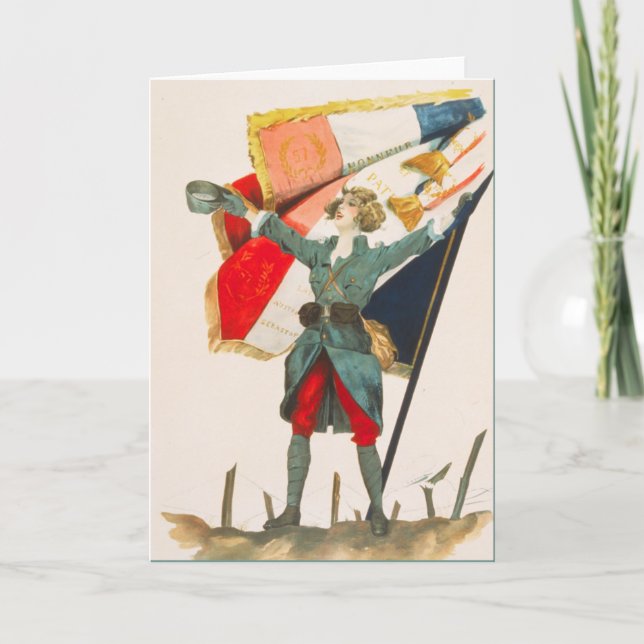 Viva La Victory - Vintage Poster Card (Front)