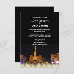 Viva Las Vegas Destination Wedding Invitation